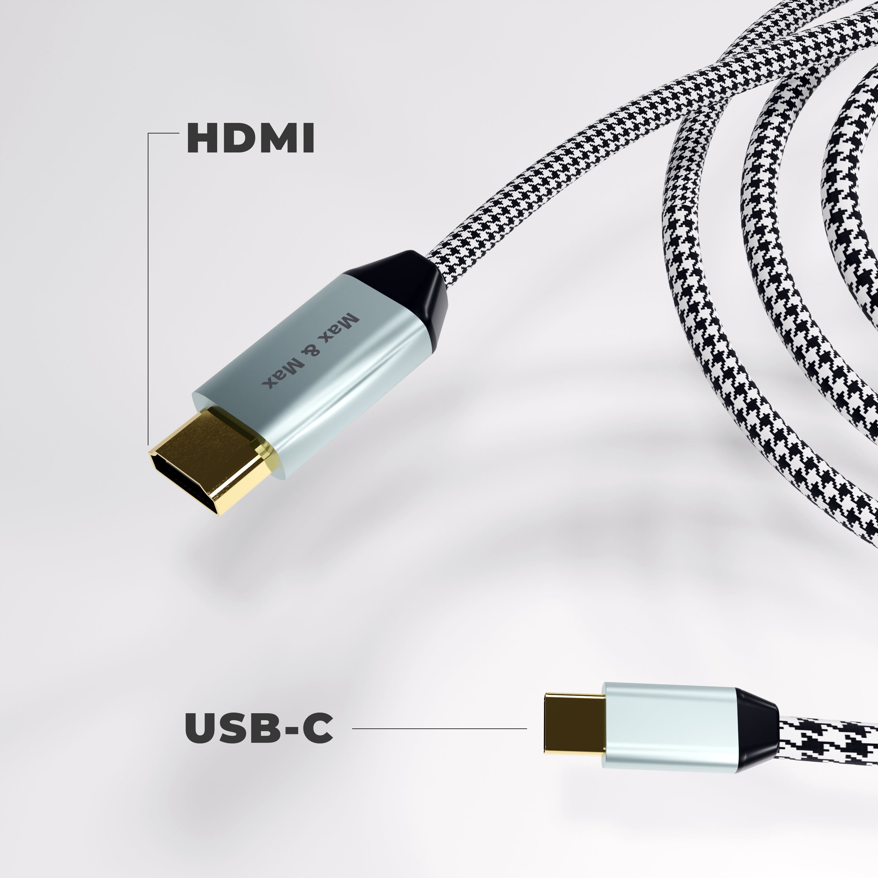 Type C to HDMI Cable 4k USB 2M 60Hz UHD HDR Aluminum Shell Compatible with MacBook Pro, MacBook Air, iPad Pro, Galaxy S22/S23 Plus, Chromebook Type C to HDMI Cable 4k USB 2M 60Hz UHD HDR Aluminum Shell Compatible with MacBook Pro, MacBook Air, iPad Pro, Galaxy S22/S23 Plus, Chromebook